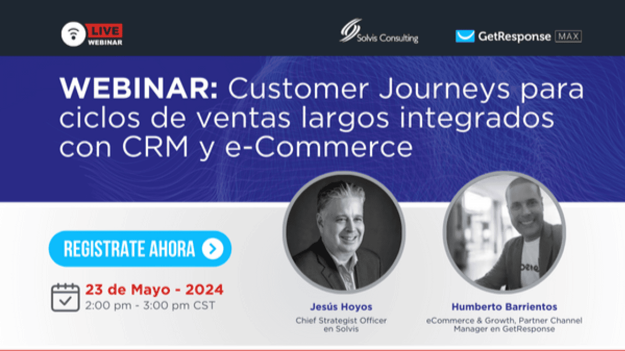 Customer Journeys para ciclos de ventas largos integrados con eCommerce y CRM