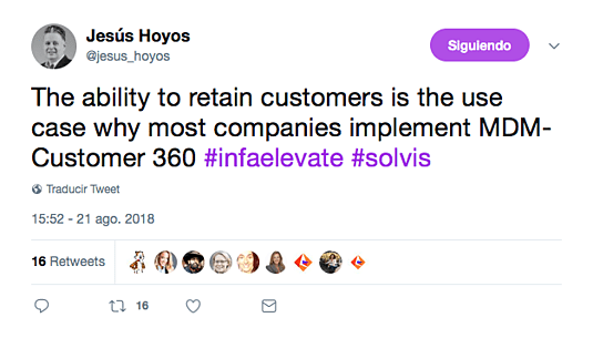 Jesus Hoyos Solvis #INFAELEVATE Informatica